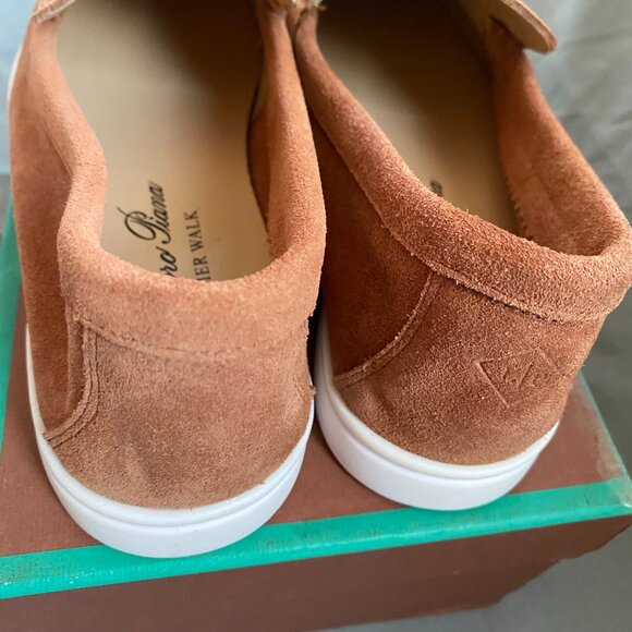 Loro Piana summer brown leather men's loafers - Picture 4 of 6